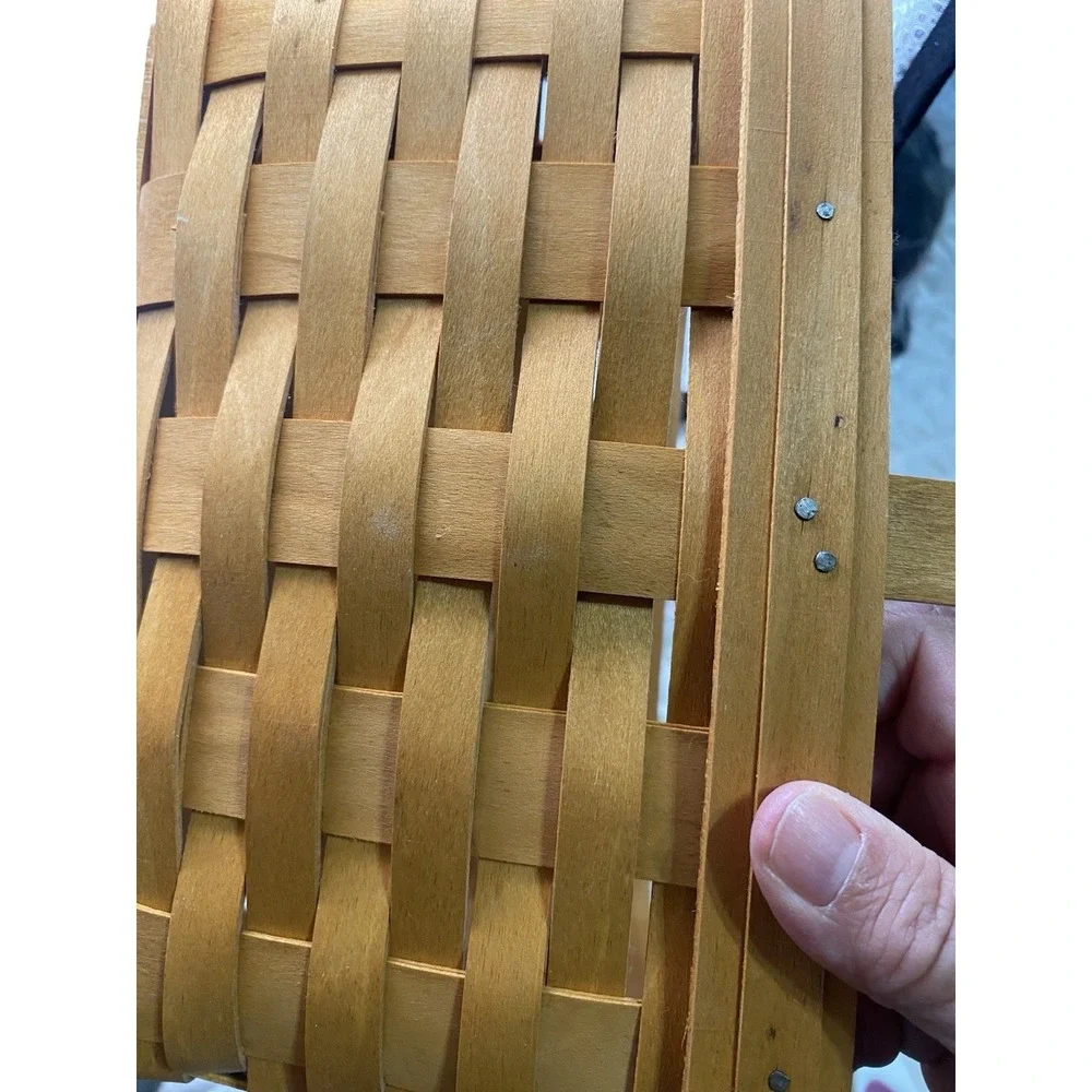 Longbergwe 2002 Oval Woven Wooden Basket